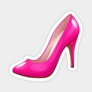 Come on barbie lets go party - hot pink stiletto Magnet