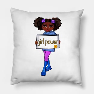 Womens African American Empowered Women Empower Women Cool Lady Black Girl Power Feminism Pillow