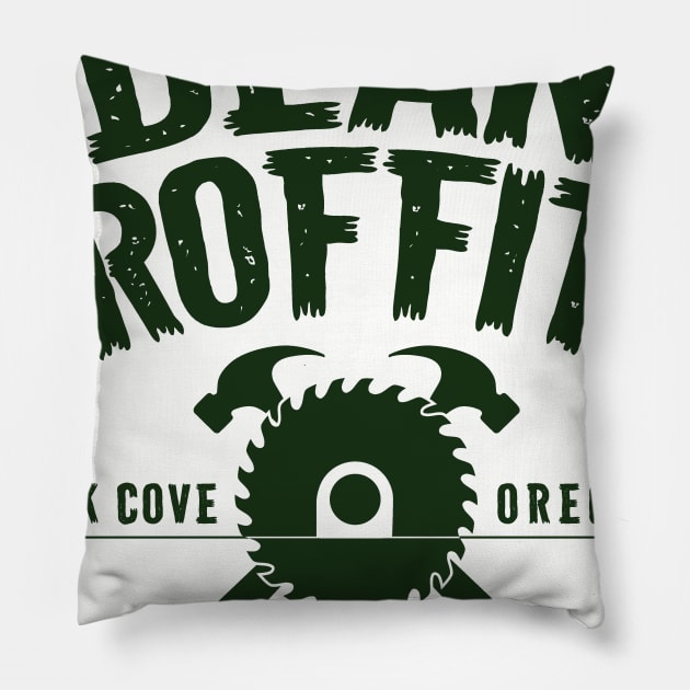 Dean Proffitt Carpentry Pillow by MindsparkCreative