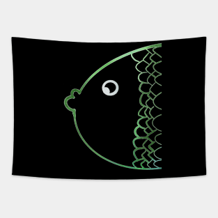 Colorful karp rainbow green Tapestry