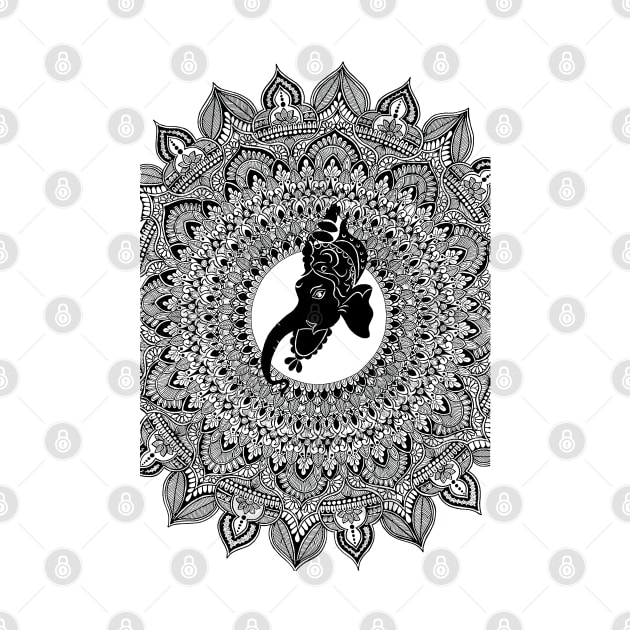 Ganesha Mandala by designsbygulmohar