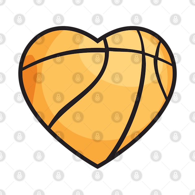 Basketball Love Heart by Rayrock76