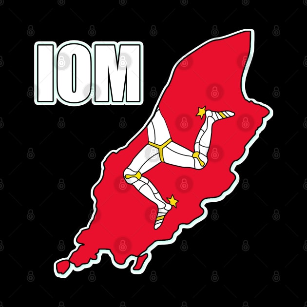 Isle of Man Manx Flag 3 Legs by SpottydoggCreatives