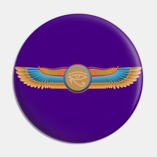 Eye of Horus in Wings Pin