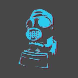 Graphic colour gas mask T-Shirt