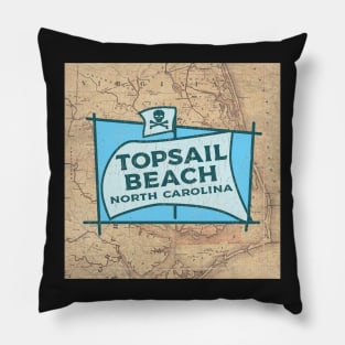 Topsail Beach North Carolina Outer Banks OBX Pillow