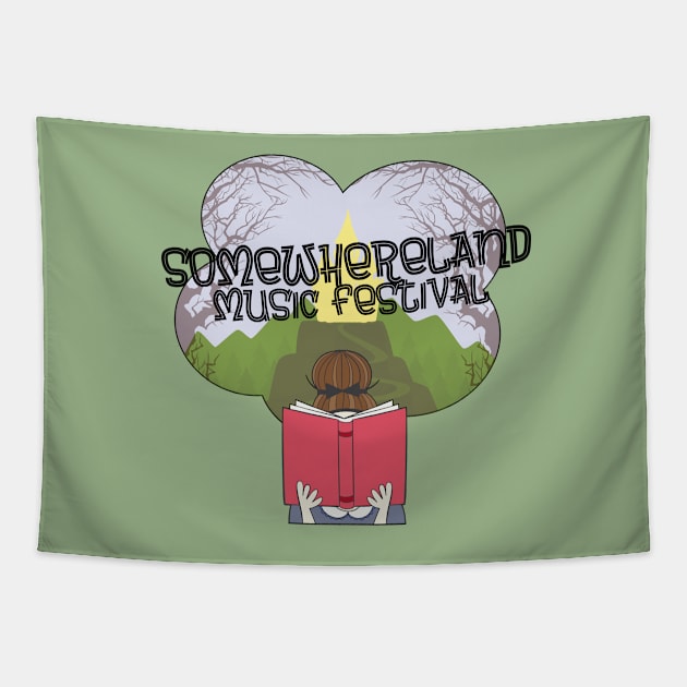 Somewhereland Music Fest Tapestry by ThatWeirdGirlStore