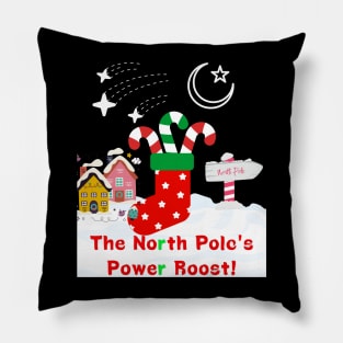 Candy Cane Christmas Stocking Pillow