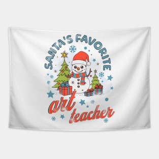 Santa's Favorite Art Teacher Tapestry