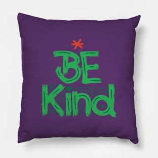 Be Kind green Pillow