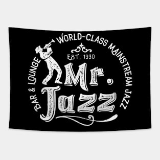 Vintage Jazz Club Design Tapestry