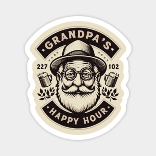 Grandpa's Happy Hour Magnet