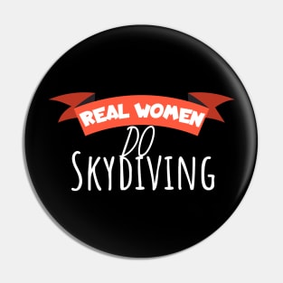 Real women do skydiving Pin