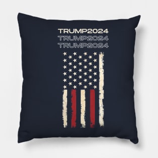 TRUMP 2024 MAGA Patriot Design Pillow