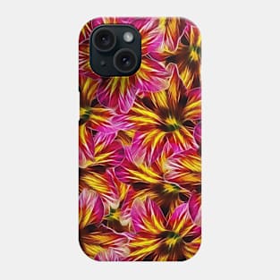 Pink & Yellow Floral Pattern Phone Case