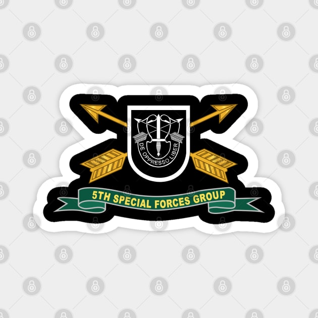 5th Special Forces Group - Flash w Br - Ribbon X 300 Magnet by twix123844