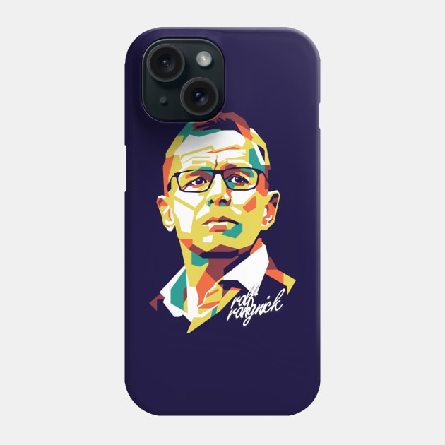 Ralf Rangnick The New Era of Manchester United Phone Case by pentaShop