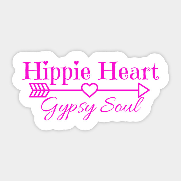 Hippie Heart Gypsy Soul Gypsy Sticker Teepublic
