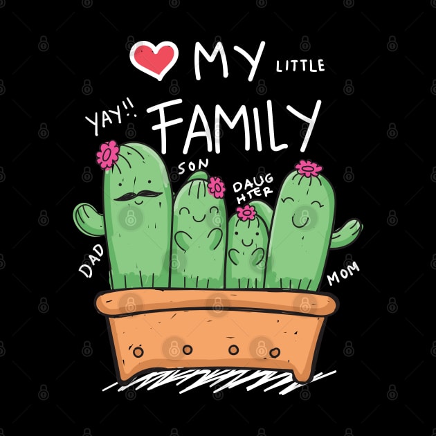 cactus family love by Mako Design 