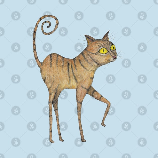 Long legged cat by Bwiselizzy