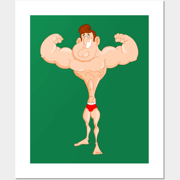 St Patricks Day Strong Irish Men Bodybuilder Gift Art Print by Pubi Sales