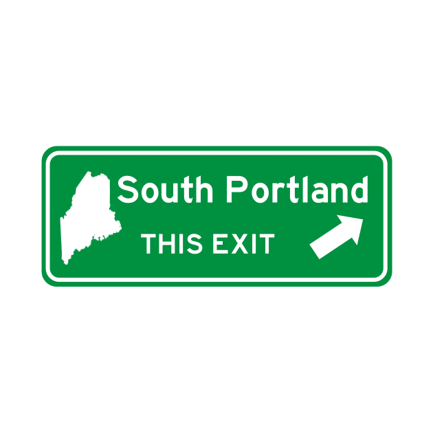 South Portland, Maine Highway Exit Sign by Starbase79