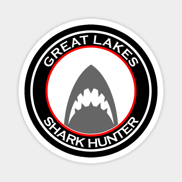 Great Lakes Shark Hunter Apparel Magnet by machasting