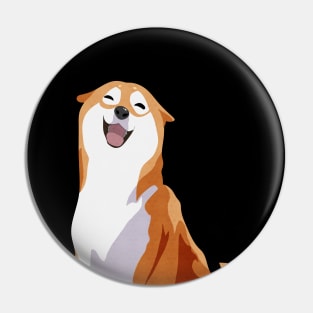 Happy Shiba Inu Pin