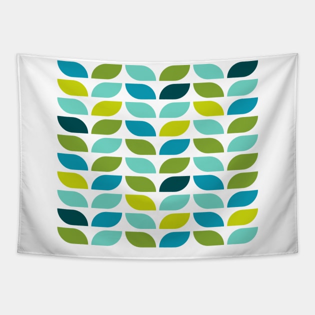 Geometric Pattern: Leaf: Spring Tapestry by Red Wolf