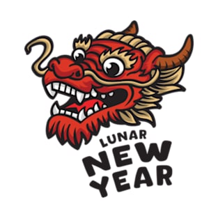 Dragon lunar chinese new year 2024 cartoon T-Shirt