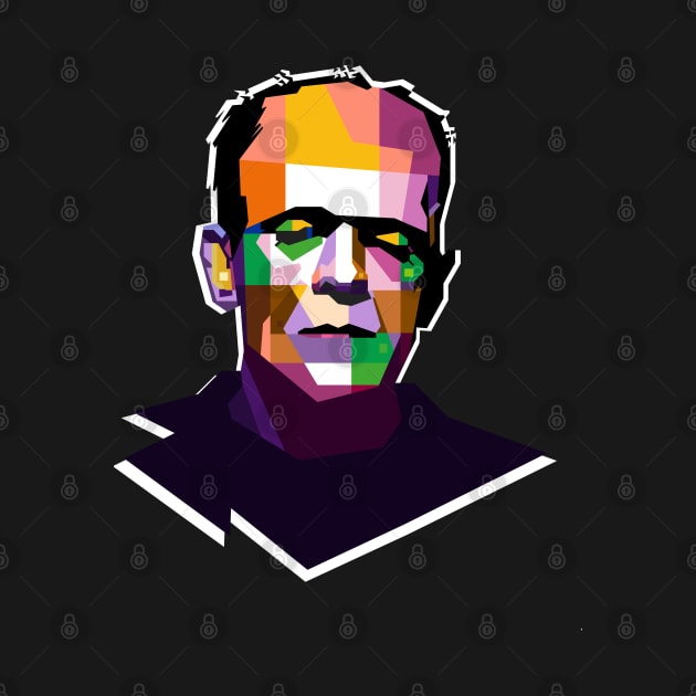 Frankenstein Pop Art by Vector Baturaja