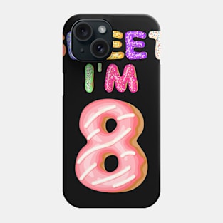 Kids 2011 8th Birthday Sweet I'm 8 Donut Gift Phone Case