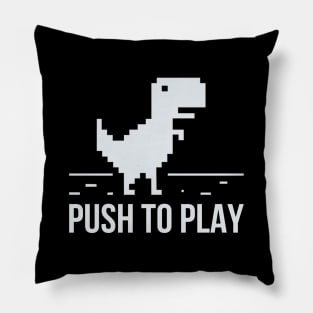 Developer Push To Play Dinosaur Pillow