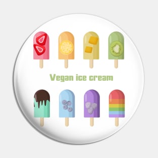 Vegan ice cream Pin