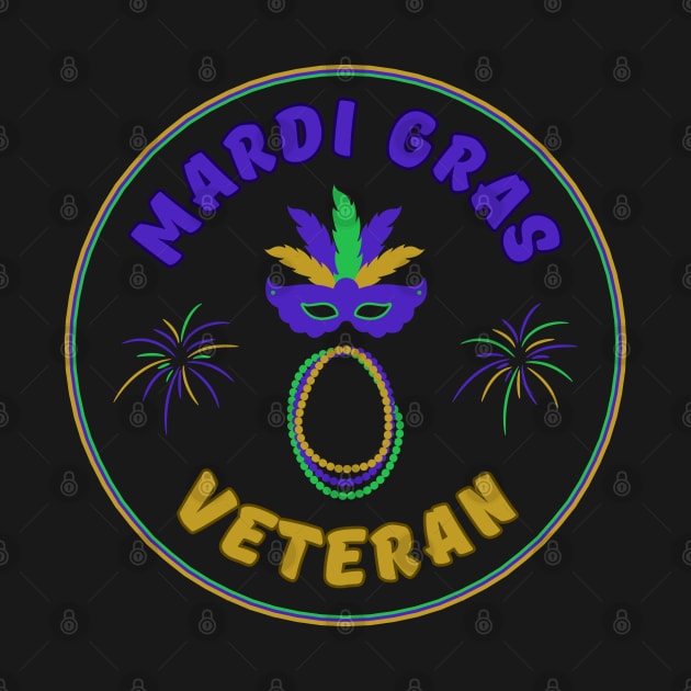 Mardi Gras Veteran Parade Celebration InBlack by jr7 original designs