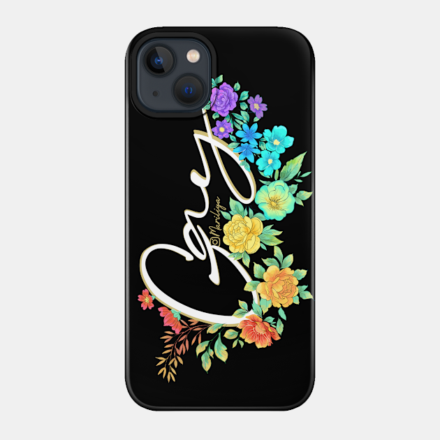 Gay rights - black bg - Gay Rights - Phone Case