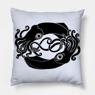 Squid in a Knot Pillow