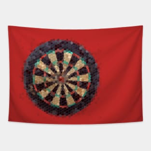 Mosaic Dartboard Tapestry