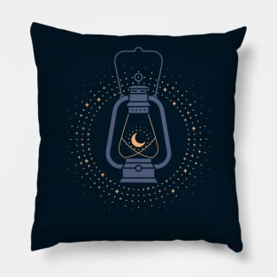 Burning The Midnight Oil Pillow