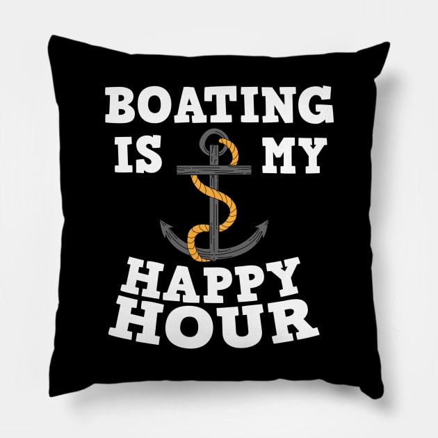 Boating Captain Pillow by TheBestHumorApparel