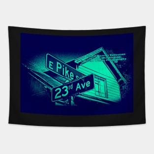 Pike Street &amp; 23rd Avenue, Seattle, Washington by Mistah Wilson Tapestry