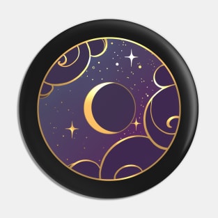 Golden Moons : Crescent Pin