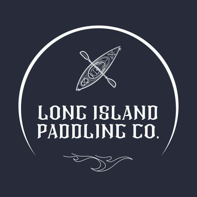 Long Island Paddling Co. T-Shirt with Kayak and Top Locations by LongIslandPaddlingCo