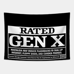 Rated Gen X: Retro Nostalgia - Dial Up and Corded Phones Tapestry