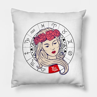 Virgo star sign, zodiac sign horoscope Pillow