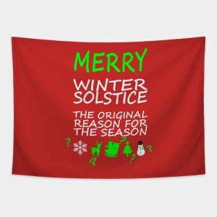 Merry Winter Solstice The Original Reason For The Season Tapestry