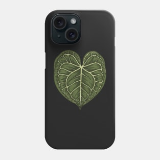 Anthurium Clarinervium Big Leaf Phone Case