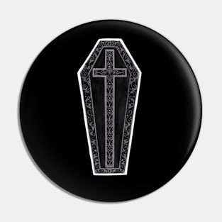 Ornate Coffin Pin