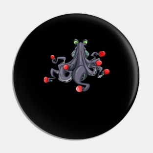 Ping Pong Table Tennis Tabletennis Funny Kraken Octopus Pun Pin