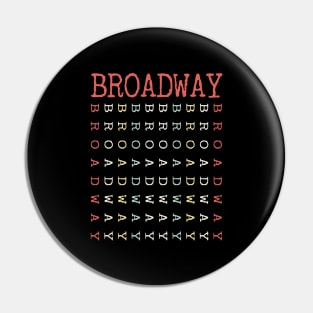 vintage Broadway Pin